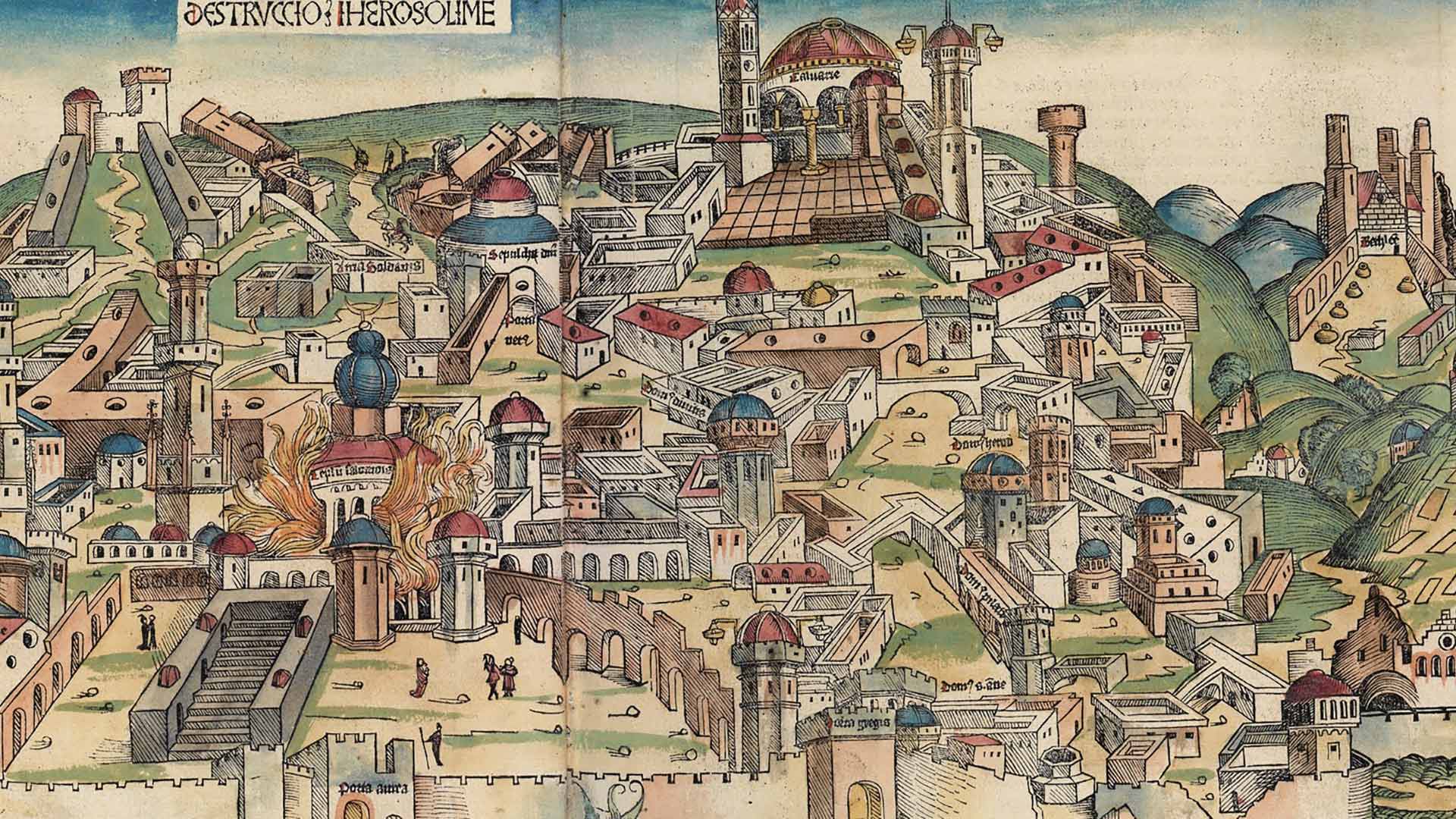 Painting of the Destruction of Jerusalem 